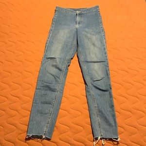 Topshop Moto cut off skinny jeans